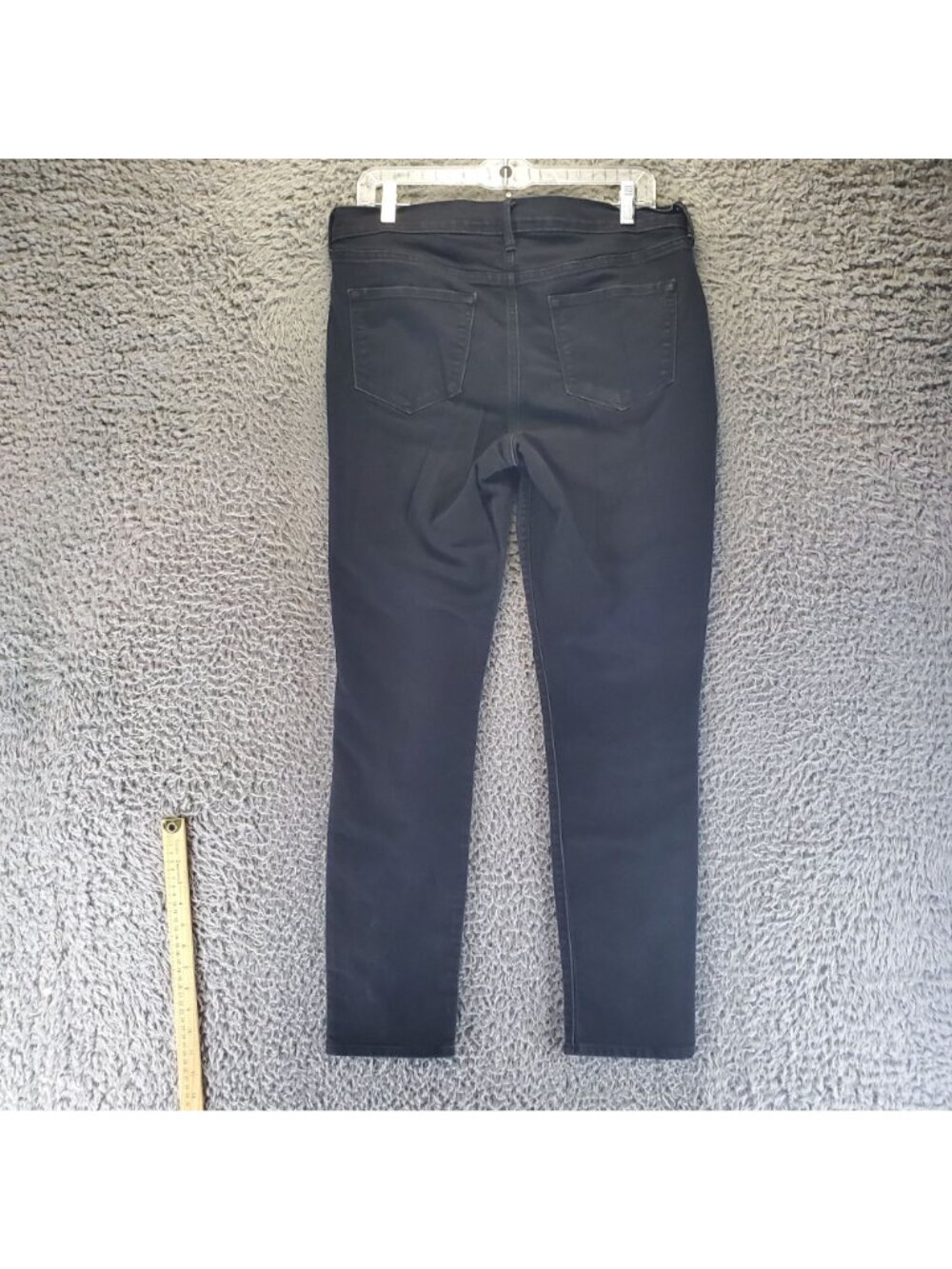 Old Navy Jeans Womens 10 Black Curvy Skinny Mid-Rise Stretch Denim - Picture 11 of 12